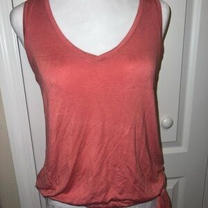 Women's Coral Sleeveless Top
